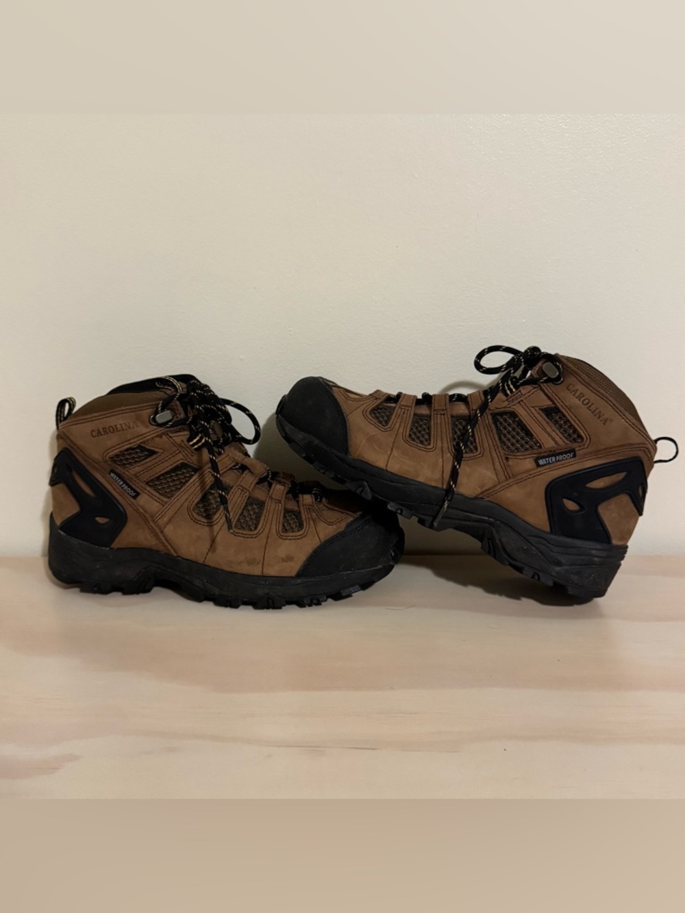 Carolina Men's 6” Waterproof 4X4 Composite Toe Hiker Work Boots Brown Size 8D